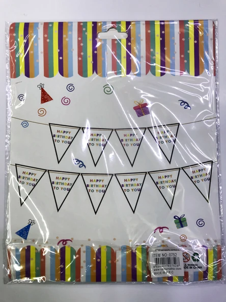 Happy Birthday To You Flama Bayrak Süs - 2