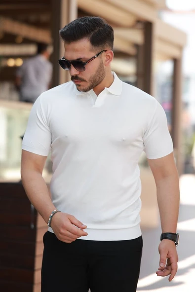 Erkek Hemşire Yaka Kısa Kollu Tişört ürün görseli 1