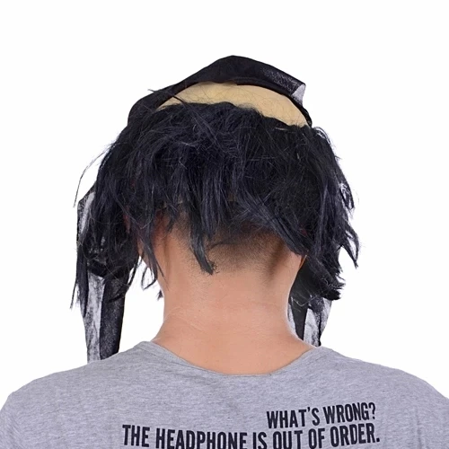 Lateks Saçlı Sakallı Korsan Maskesi - 3