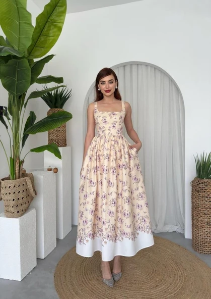 Yoa Cep Detaylı Elbise - Resim 4