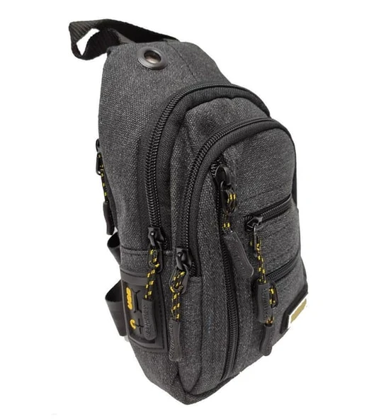 Monalisa Home Erkek Lüks Siyah Renk Bol Bölmeli Çapraz Çanta ürün görseli 1