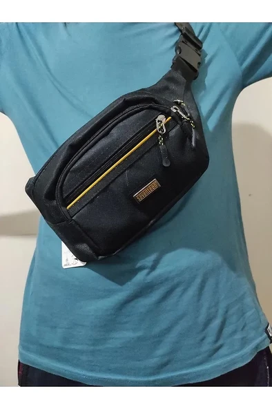 Monalisa Home 3471 Erkek Lüks  Siyah Renk Bol Bölmeli Çapraz Çanta - 3