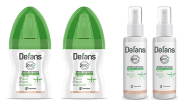 Defans Sinek Kovucu Naturel Vücut Losyonu 100 Ml + Sinek Kovucu Vücut Spreyi Protect 50 ml 2Lİ SET