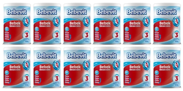 Bebevit 3 Bebek Devam Sütü 400 gr X 12 ADET