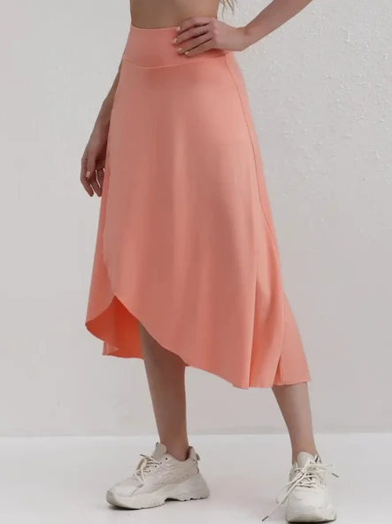 Kadın Cep Detay Taytlı Sandy Etek - Resim 6