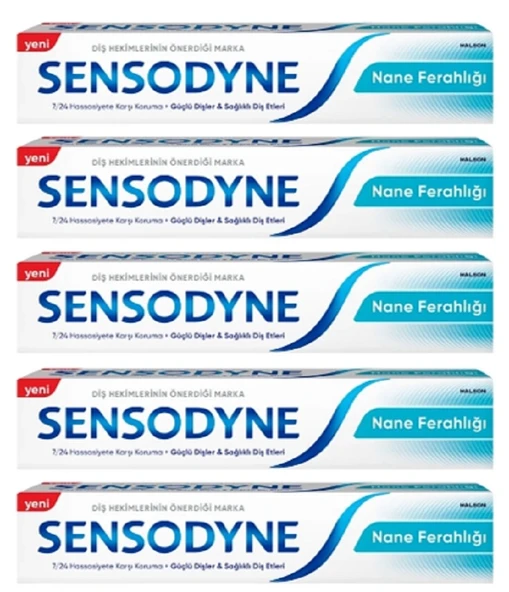 Sensodyne Naneli Ferahlığı Diş Macunu 75 Ml X 5 ADET