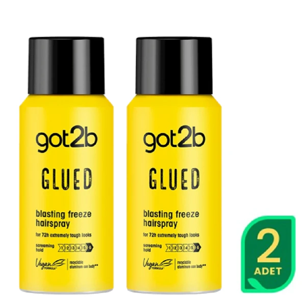 Schwarzkopf Got2B Glued  Seyahat Saç Spreyi 100ML X  2 ADET
