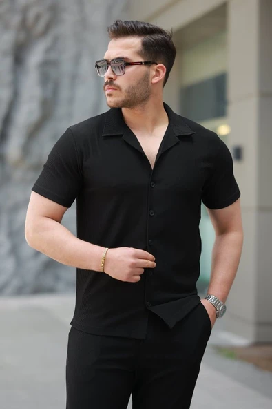 Erkek Ottoman Kumaş Pantolon Gömlek Takım - 3