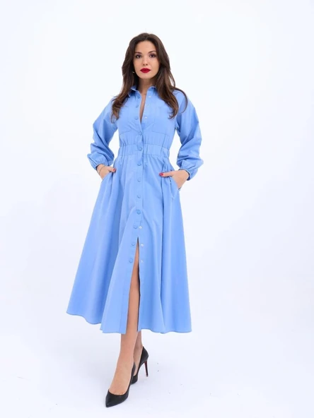 5903 ELBİSE-MAVİ ürün görseli 1