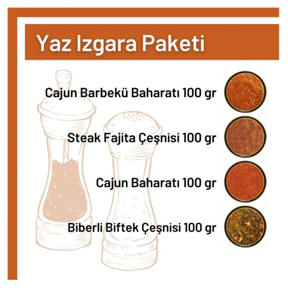 TOS The Organic Spices Yaz Izgara Paketi