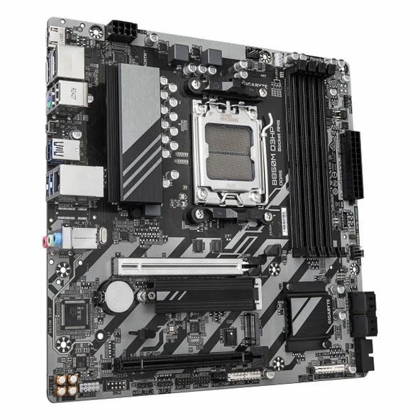 Gigabyte B850M D3HP DDR5 (8200MHz)OC M.2 HDMI/DP/USB-C PCIe 5.0 AM5 mATX Anakart - Resim 3