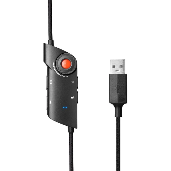 Rampage RM-K57 ROWL Kırmızı Led USB 7.1 Surround Mikrofonlu Oyuncu Kulaklığı Rampage - 6