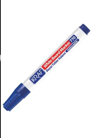 KRAF TAHTA KALEMI DOLDURULABILIR MAVI 12 LI (770) ürün görseli