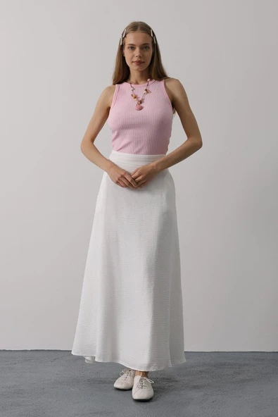 Keten Etek - Beyaz ürün görseli 1