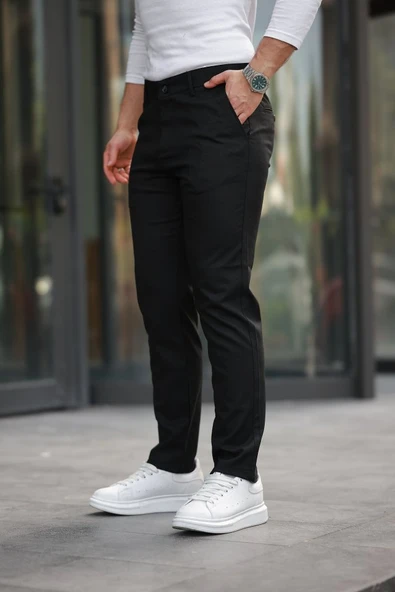 Erkek Dokuma Kumaş Pantolon - Resim 2