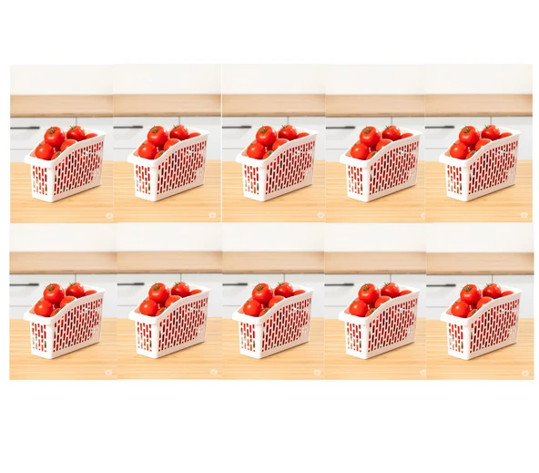 Porsima Org-22 Çok Amaçlı Buzdolabı İçi Düzenleyici Sebze Meyve Organizer Sepet (10 adet) ürün görseli 1