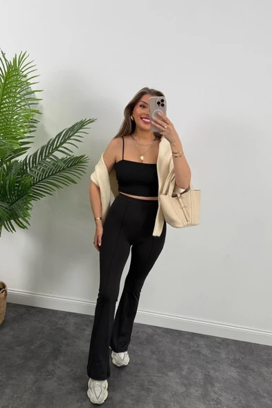 Kadın Amazon Kumaş çımalı Tayt ürün görseli