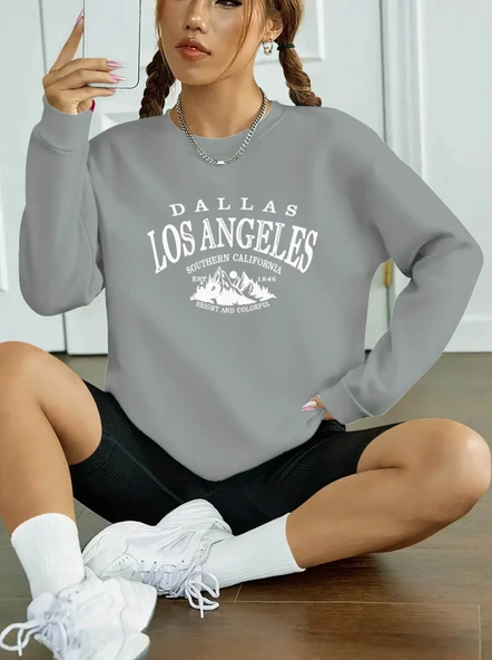 Kadın Uzun Kollu Bisiklet Yaka Viskon Iki Iplik Bluz - Resim 3