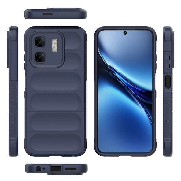 İnfinix Smart 9 Uyumlu Kamera Korumalı Oyuklu Lüks Silikon Kapak - 9