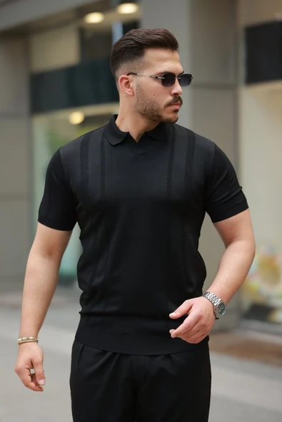 Erkek Hemşire Yaka Kısa Kollu Tişört ürün görseli 1