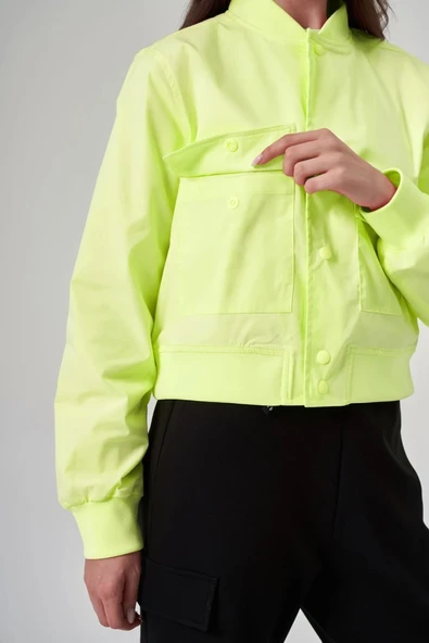 EXUMA KADIN CEKET-1521158 SARI - 8