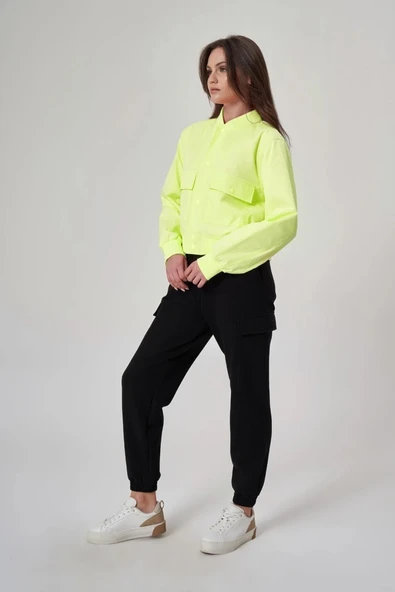 EXUMA KADIN CEKET-1521158 SARI - 3