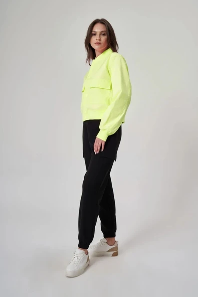 EXUMA KADIN CEKET-1521158 SARI - 4