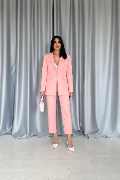 Pudra Ceket Takım - Resim 2