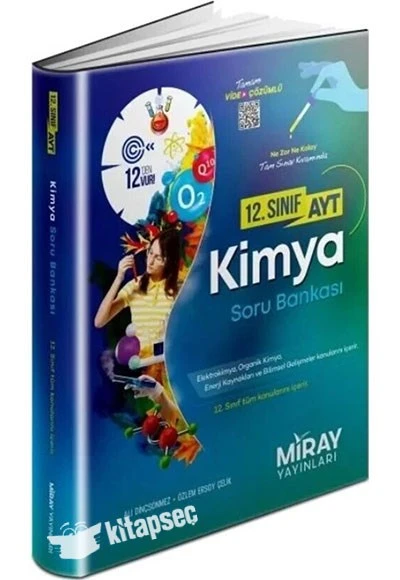 12. Sınıf AYT Kimya Soru Bankası Miray Yayınları ürün görseli 1