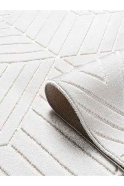 Pastel Halı Capris E6244 Kemik Serisi Salon Oturma Yatak Odası Halısı - Resim 2