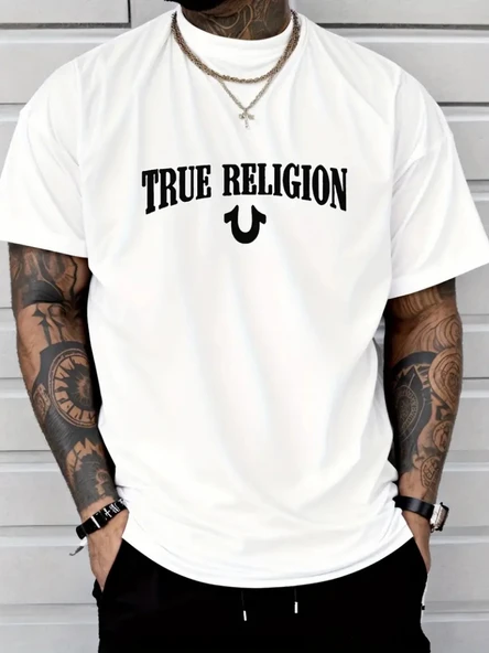 Erkek True Religion Baskılı Süprem T-shirt ürün görseli 1