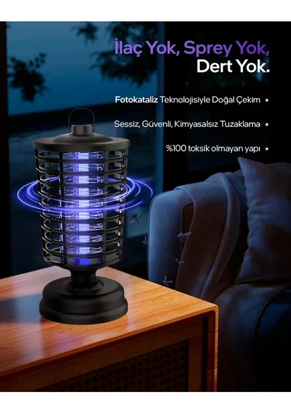 Roseteknoloji 3.6-4W, 600-800V Askılı ,kokusuz,sessiz Cız Sivrisinek Öldürücü - 2