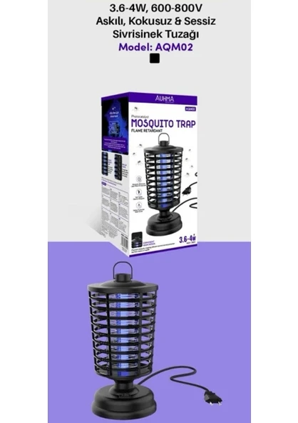Roseteknoloji 3.6-4W, 600-800V Askılı ,kokusuz,sessiz Cız Sivrisinek Öldürücü