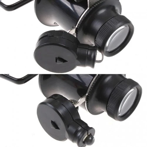 Gözlük Model Çıft Led Aydınlatma ,saat Onarımı Için Harika Büyüteç - 5