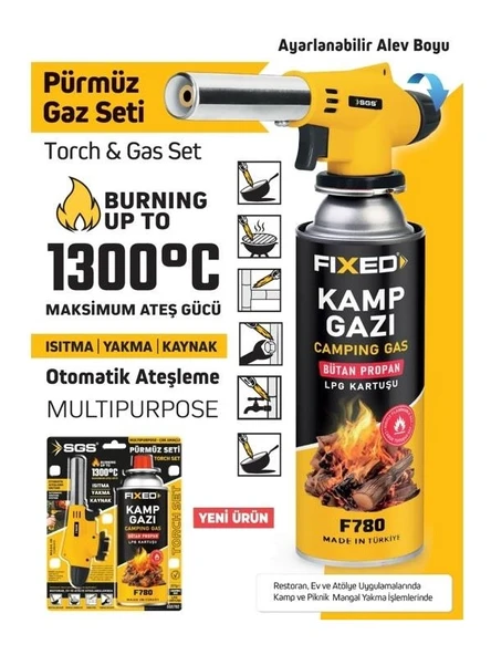 SGS 782 Kamp Pürmüz Seti Bütan Gaz - 4