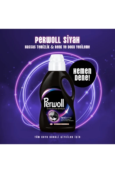 Perwoll Sıvı Deterjan Yenileme Siyah Çamaşır 2.97L – Siyahlar İçin 54 Yıkama Gücü - 4