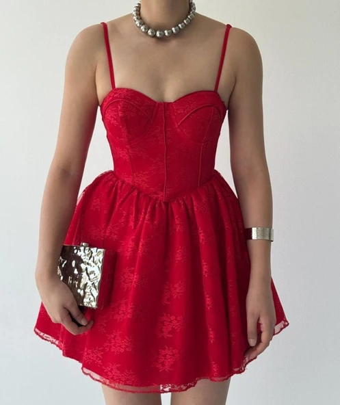 Toba İp Askılı Elbise - Resim 2