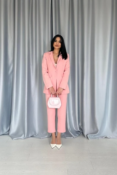 Pudra Ceket Takım - Resim 3