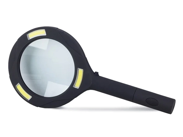 3 Ledli Işıklı El Büyüteci 250 Lümen Beyaz Işık Büyüteç 3x Zoom Tamirci Büyüteç Wt374 - 7