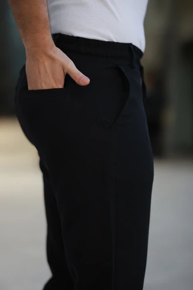 Erkek Beli Bağcıklı Jogger Pantolon - Resim 3