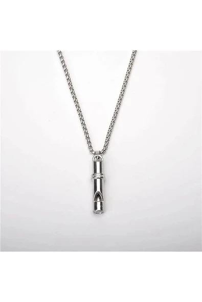 Deprem Düdüğü Çelik Kolye - 4