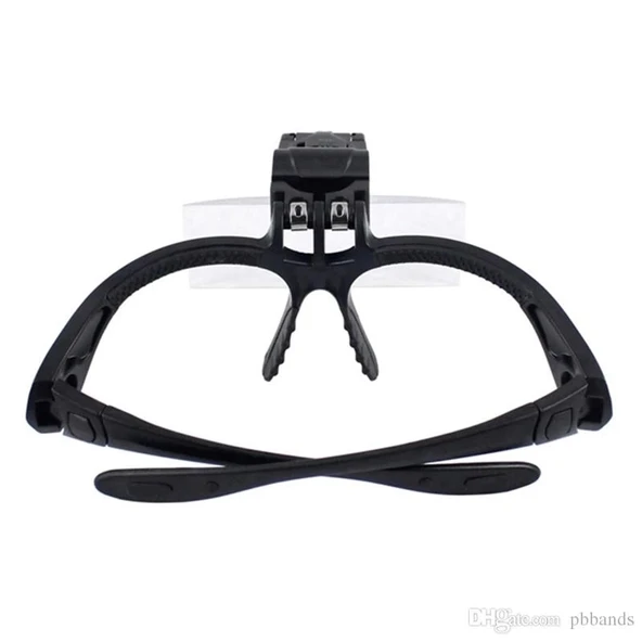 Işıklı Gözlük Büyüteç  5 Farklı Lens 9892b - 6