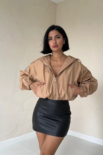 Vizon Kısa Fermuarlı Bomber Ceket ürün görseli 1