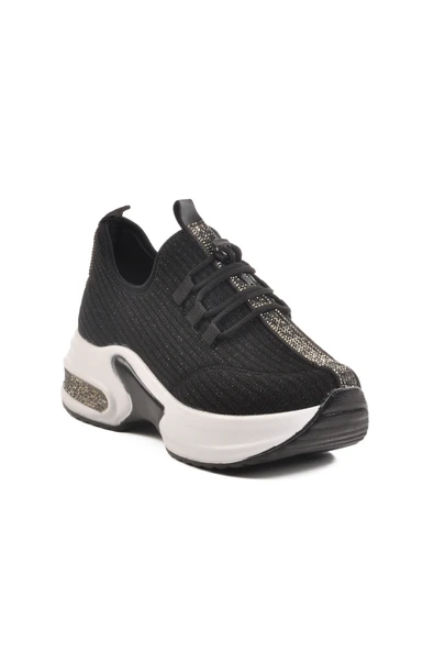 Ayakmod Siyah Beyaz Anorak Kadın Sneaker 702322 Z - 3