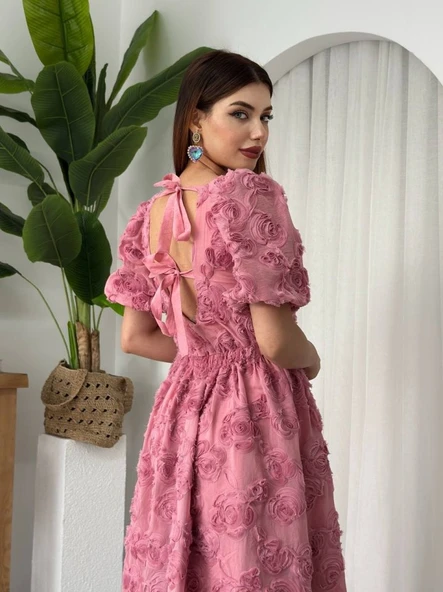 Wear Sırt Bağlama Detaylı Elbise ürün görseli 1