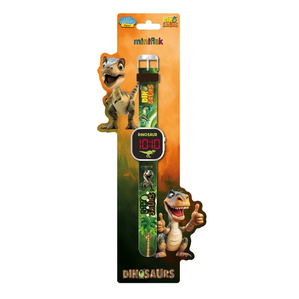Miniflak Dinozor MFD8001 Square Led Çocuk Saati - Resim 2