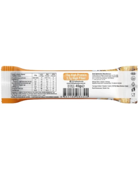 Yüksek Protein Bar - Yer Fıstıklı ve Kakaolu 45g - Resim 2