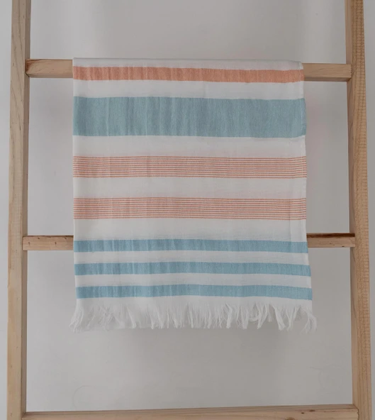 Renkli Çizgili Desenli Hafif Çok Amaçlı 70x140 cm Peştamal Baveno - Resim 7