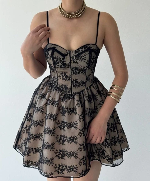 Toba İp Askılı Elbise - Resim 2