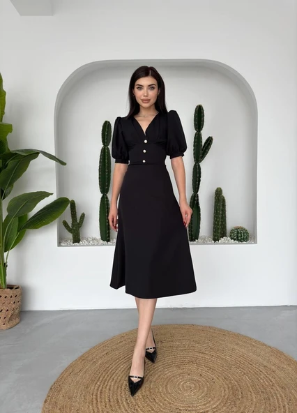 Linda Midi Elbise - Resim 6